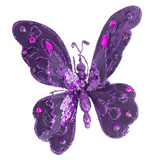 Image showing Butterfly Christmas tree ornament