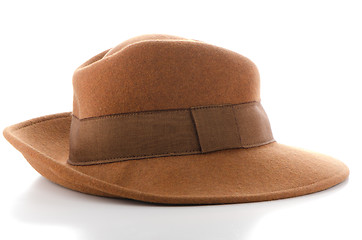 Image showing Brown vintage hat