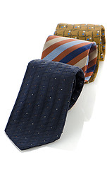 Image showing Closeup of three ties