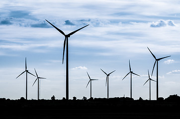 Image showing Group of mills for electric power generation