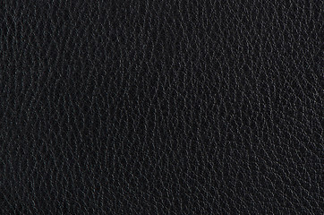 Image showing Black leather 