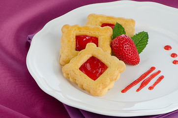 Image showing Strawberry  cookies