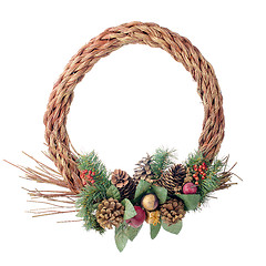 Image showing Christmas door garland