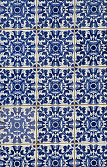 Image showing Portuguese glazed tiles