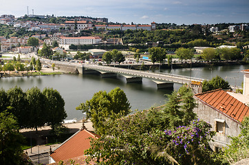 Image showing City panorama of Coimbra