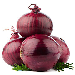 Image showing Red onions