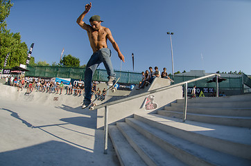 Image showing Pedro Roseiro on the rail