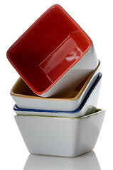 Image showing Colorful bowls 