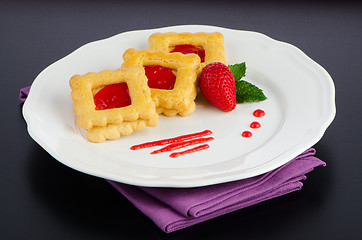 Image showing Belgium waffles