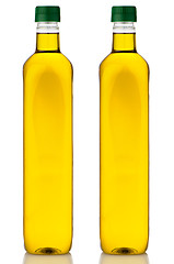 Image showing Olive oil bottles