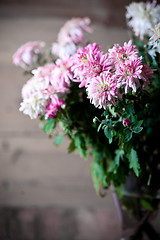 Image showing bouquet of pink chrysanthemum