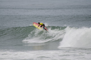 Image showing Surfer during the 1st stage of National Longboard Championship  