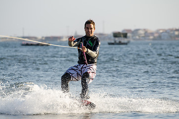 Image showing Sergio Lopes during the wakeboard demo