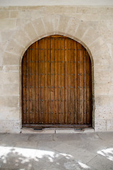 Image showing Old wooden door