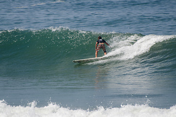 Image showing Surfer during the 1st stage of National Longboard Championship  