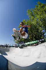 Image showing Joao Sa grab during pool trainings