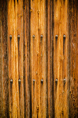 Image showing Weathered wooden door texture background 