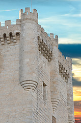 Image showing Stone tower of Penafiel Castle, Spain