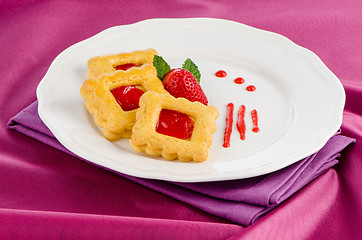 Image showing Strawberry  cookies