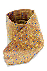 Image showing Yellow and blue pattern tie