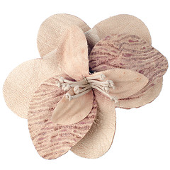 Image showing Leather pink flower