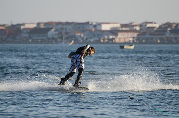 Image showing Sergio Lopes during the wakeboard demo