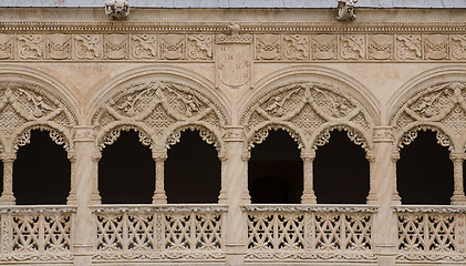 Image showing Detail of the Patio del Colegio de San Gregorio of Valladolid