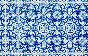 Image showing Ornamental old typical tiles