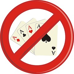 Image showing No Gambling cards