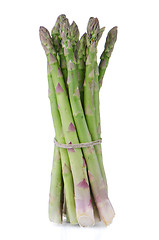 Image showing Fresh green asparagus