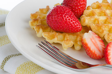 Image showing Belgium waffles