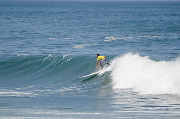 Image showing Surfer during the 1st stage of National Longboard Championship  