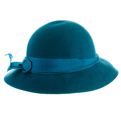 Image showing Blue vintage hat