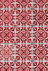 Image showing Ornamental old tiles