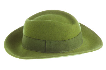 Image showing Green vintage hat