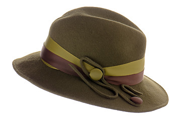 Image showing Green vintage hat