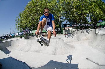 Image showing Joao Sa grab during pool trainings