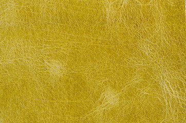Image showing Yellow leather 