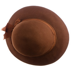 Image showing Brown vintage hat