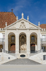 Image showing Staircase of the main building of the Coimbra University