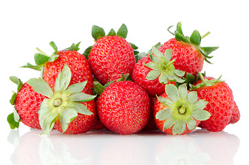 Image showing Strawberry pile