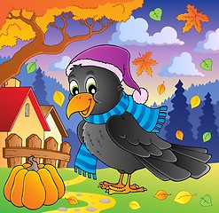 Image showing Cartoon raven theme image 2