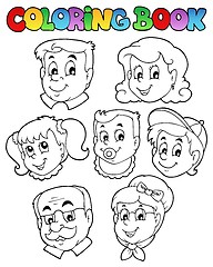 Image showing Coloring book family collection 3