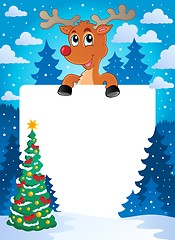 Image showing Christmas theme frame 8
