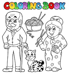 Image showing Coloring book family collection 2