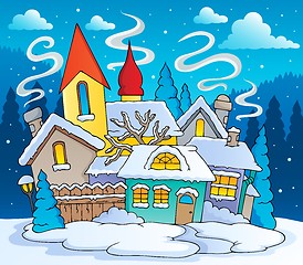 Image showing Winter town theme image 2