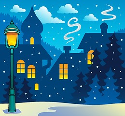 Image showing Winter town theme image 3
