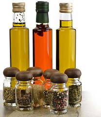 Image showing Cooking Oil And Spices