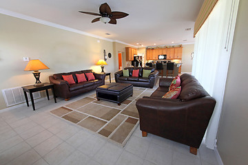 Image showing Living Room and Kitchen