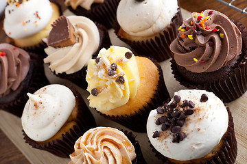 Image showing Assorted Gourmet Cupcakes
